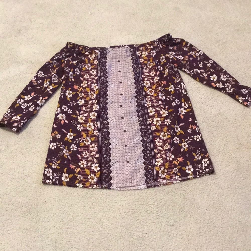 Plus Size Off The Shoulder Dress - Picture 1 of 3
